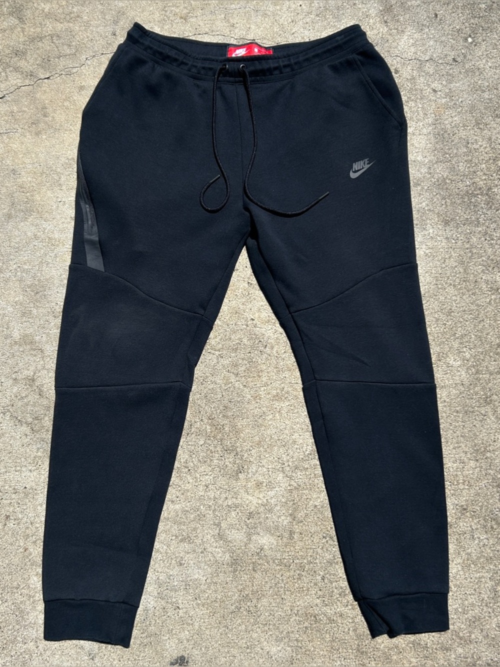 Nike Tech Fleece Jogger Pants Mens Large Black 805162-010 Athletic Sweatpants
